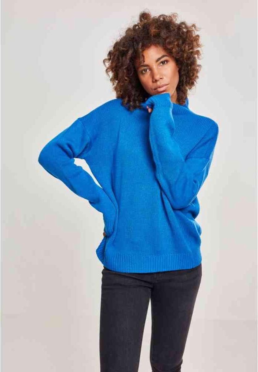 Urban Classics Sweater/trui -XS- Oversize Turtleneck Blauw