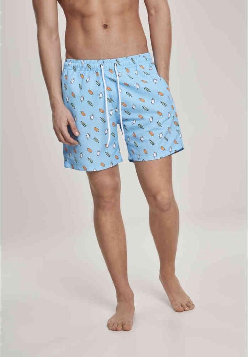 Urban Classics Zwemshorts -2XL- Ice Blauw