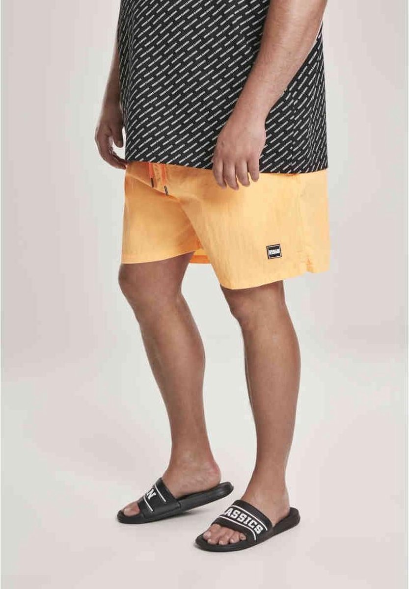 Urban Classics Zwemshorts -XL- Block Oranje