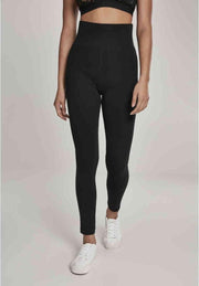 Urban Classics Legging -4XL- High Waist Jersey Zwart