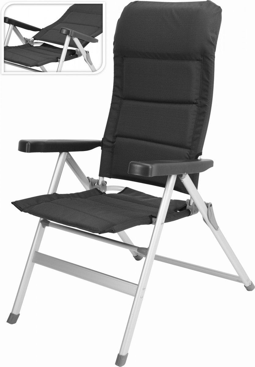 Redcliffs Campingstoel Antraciet - 118 x 84 x 65 cm