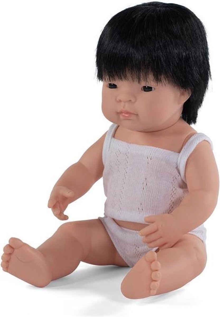 Miniland Babypop Jongetje Met Vanillegeur 38 Cm Wit Pak