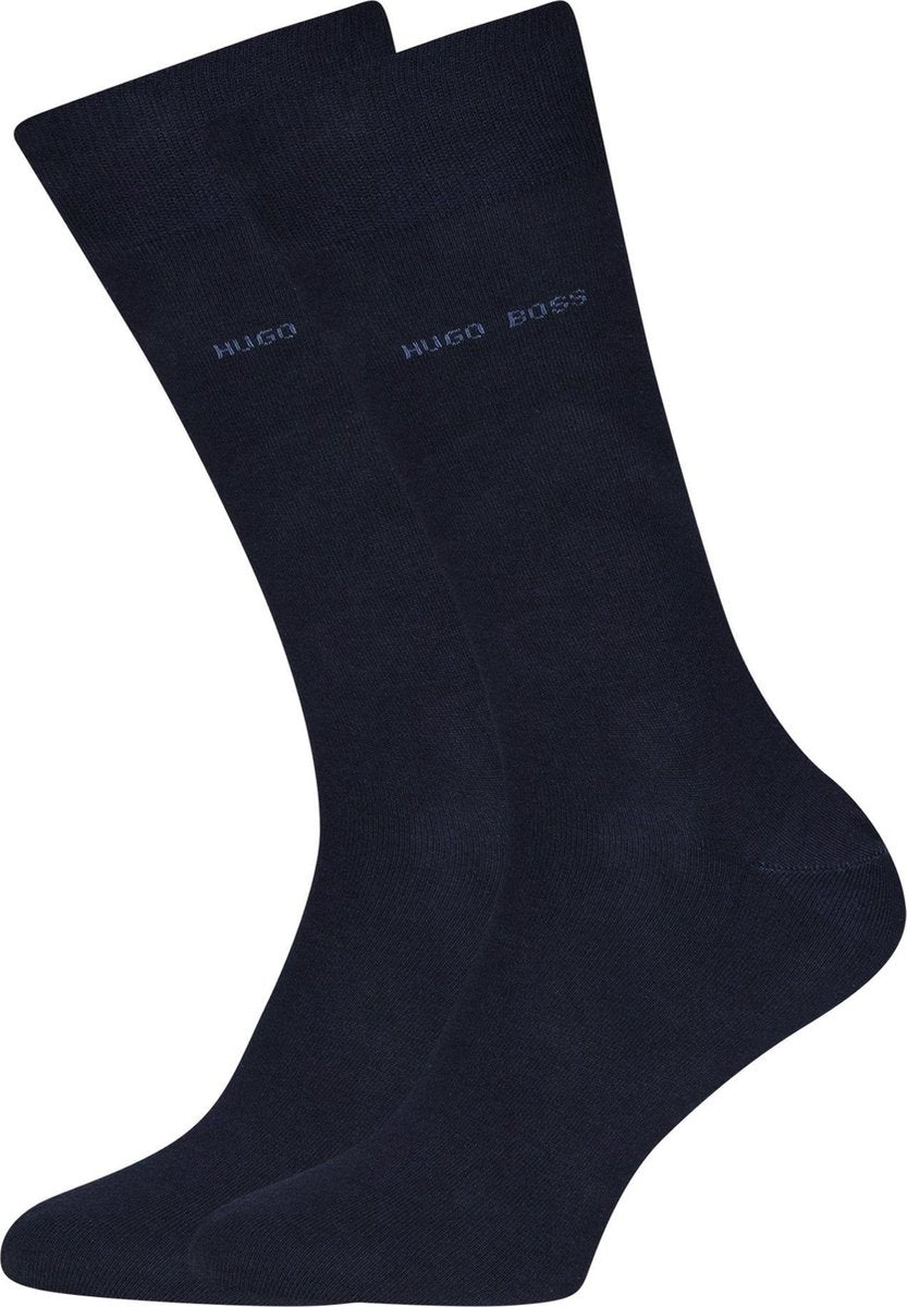HUGO BOSS Marc uni (1-pack) - herensokken katoen - donkerblauw -  Maat: 47-50