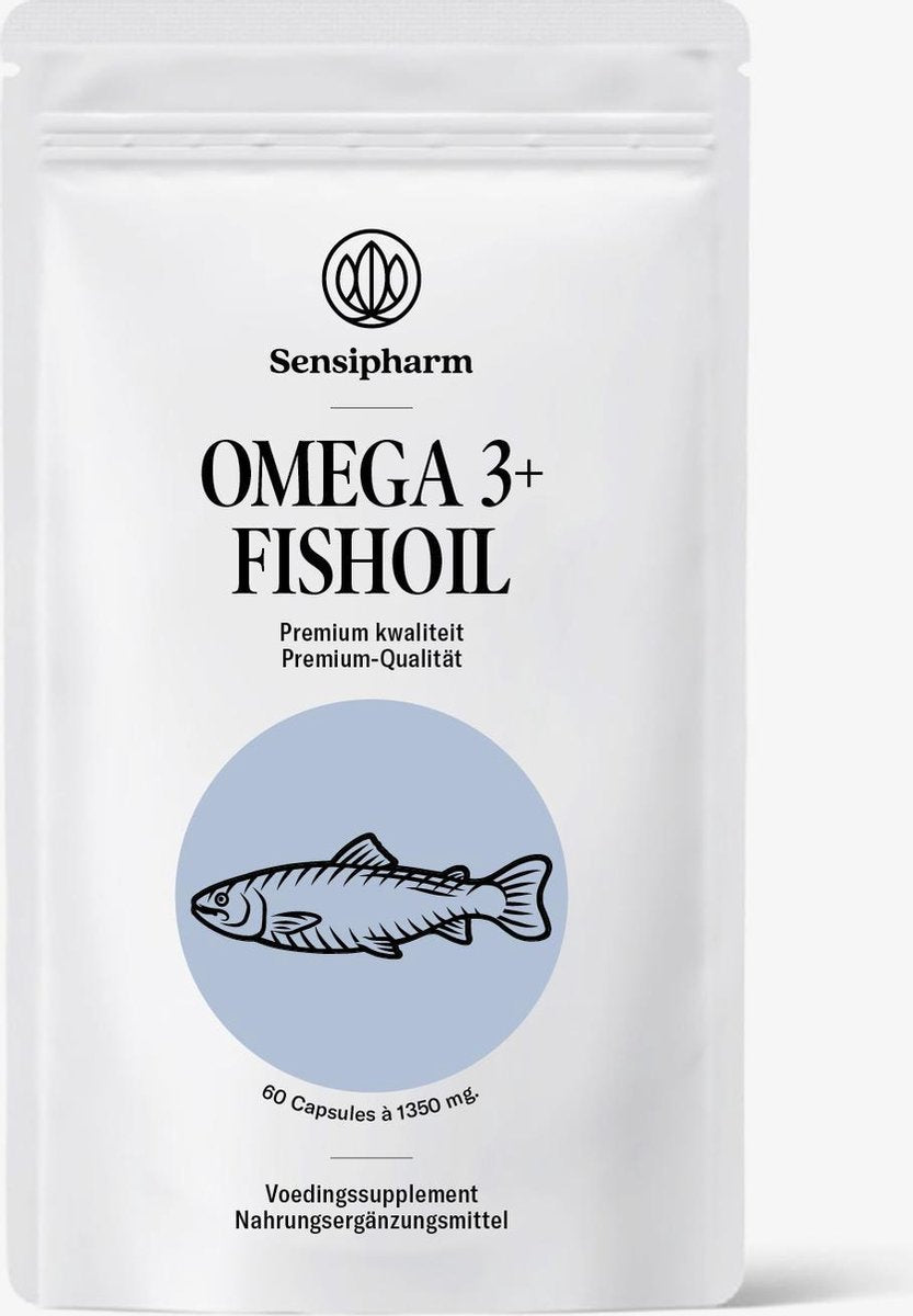 Sensipharm Omega 3 Visolie Voedingssupplement voor Weerstand en Imuunsysteem - Fishoil