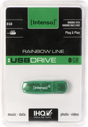 Intenso Rainbow Line 8GB - USB-Stick / Groen