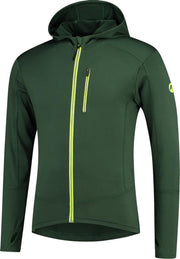 Rogelli Hooded Vest Matrix Groen/Zwart/Fluor  S