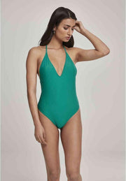 Urban Classics Badpak -XL- Deep Neck Groen