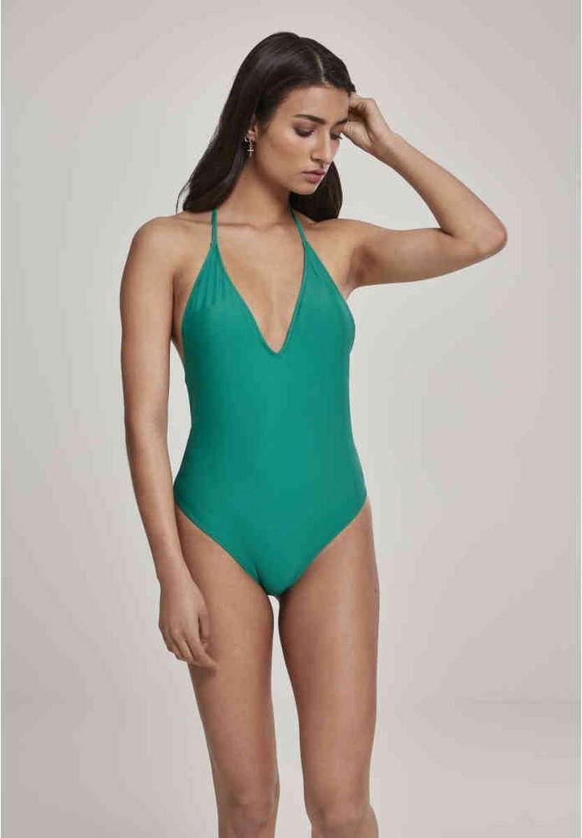 Urban Classics Badpak -XL- Deep Neck Groen