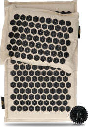 Eliomba® Duurzame Spijkermat met Spijkerkussen – L 72 x B 44 - Acupressuur Mat – Spijkerkussen met Massagebal – Milieuvriendelijk – Inclusief Draagzak – Acupunctuur Spijkerbed