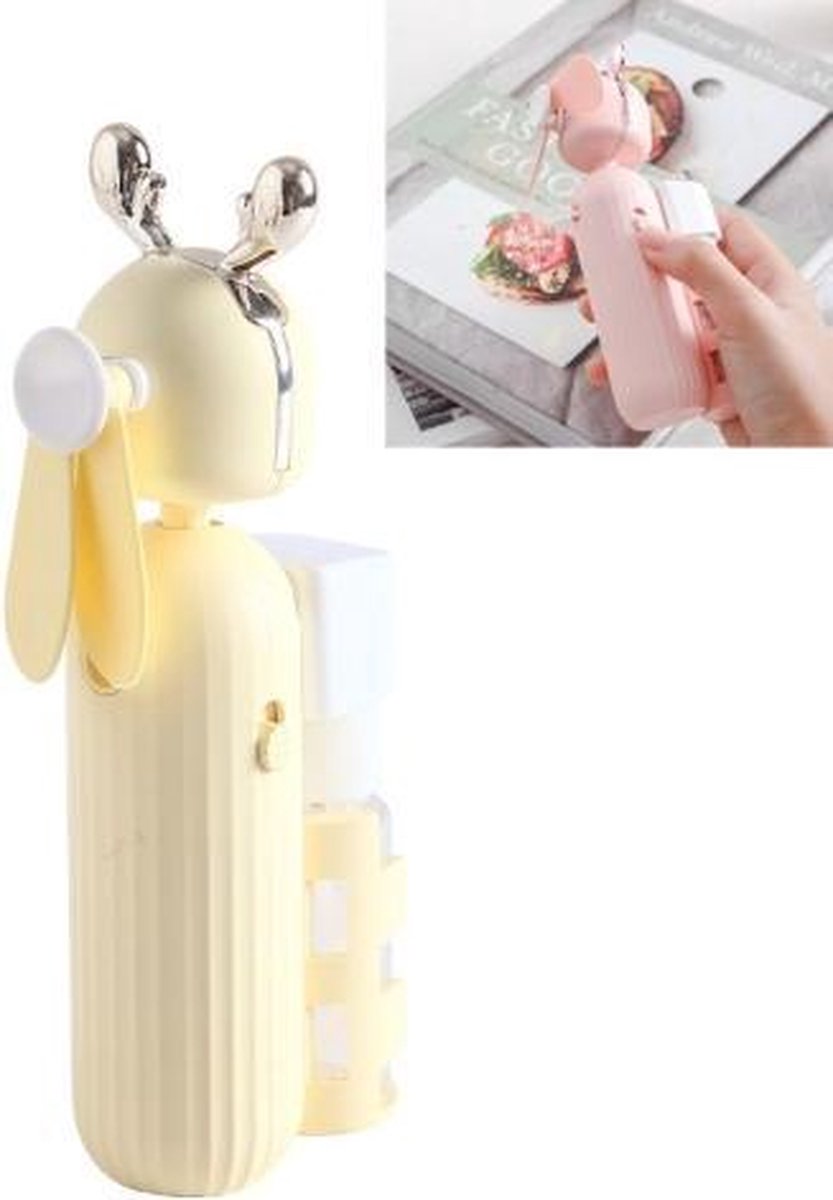 Handheld sproeidesinfectieventilator USB-oplader Mini-buitenventilator