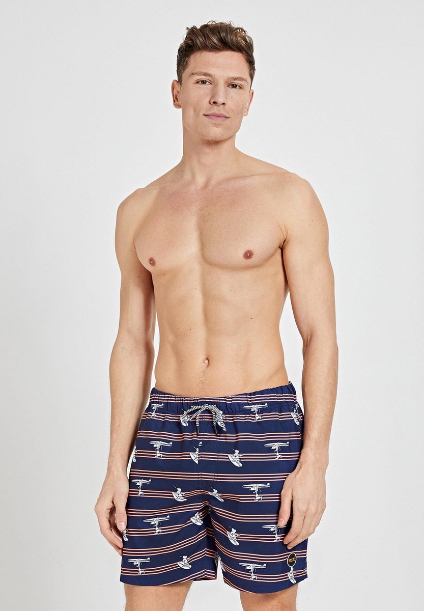 Shiwi Swimshort snoopy surfer dude - donker blauw - L