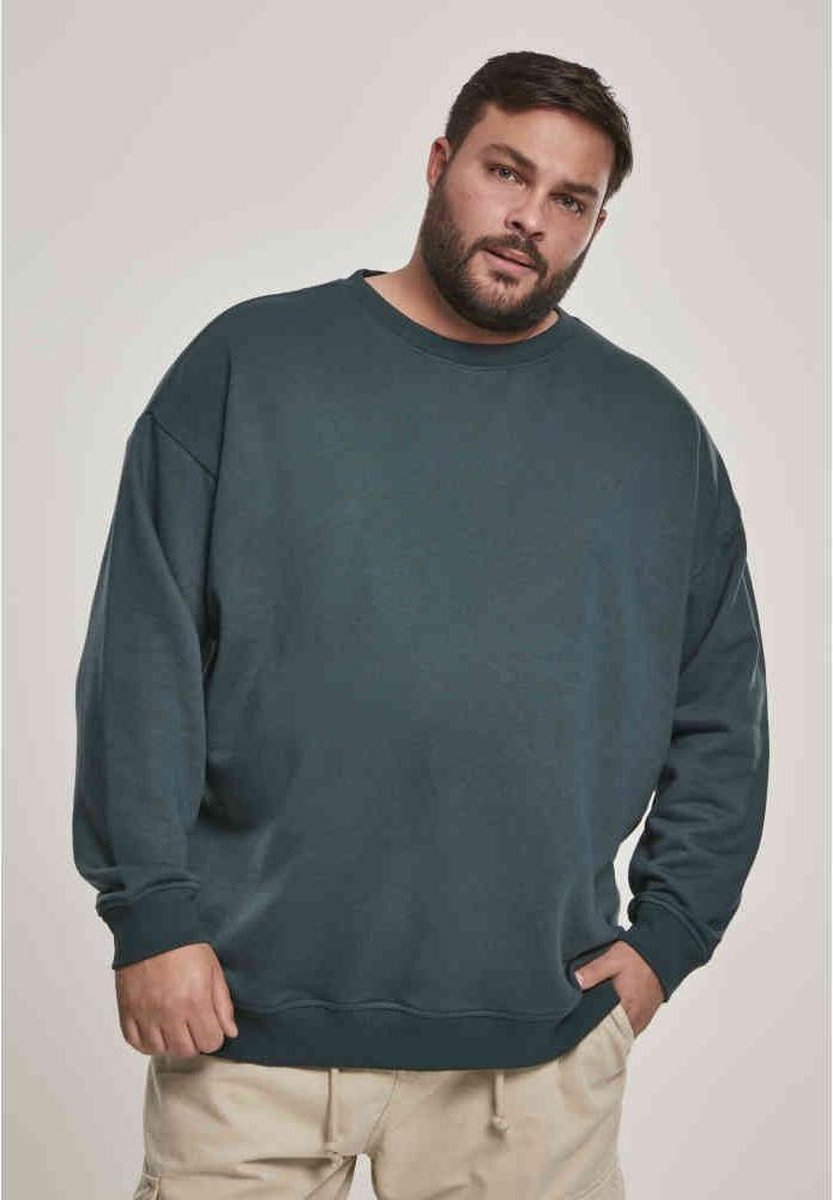 Urban Classics Crewneck sweater/trui -XS- Sweat Groen