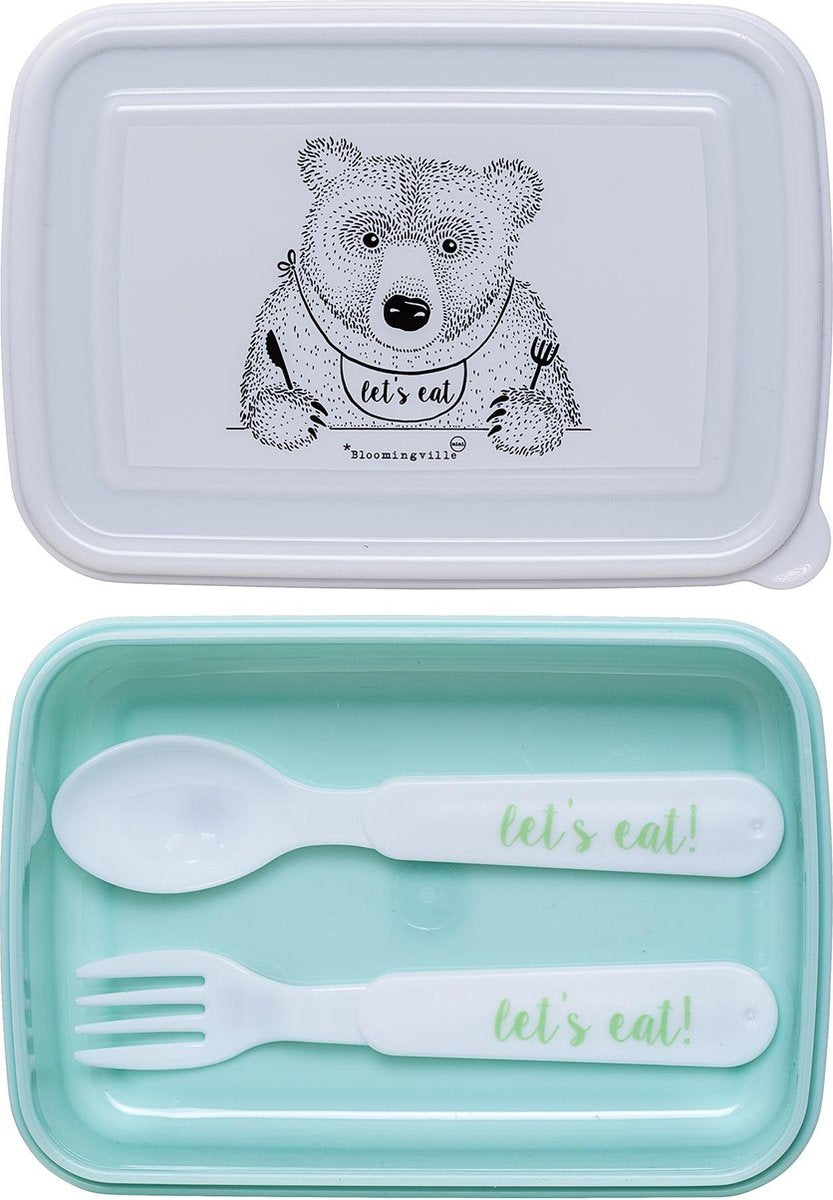 Bloomingville - Lunch Box w/Cutlery