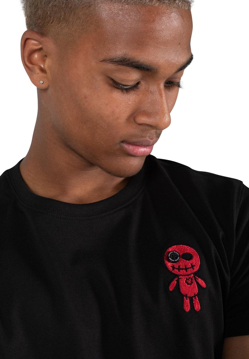 Wrong Friends Voodoo t-shirt zwart/rood - x-large