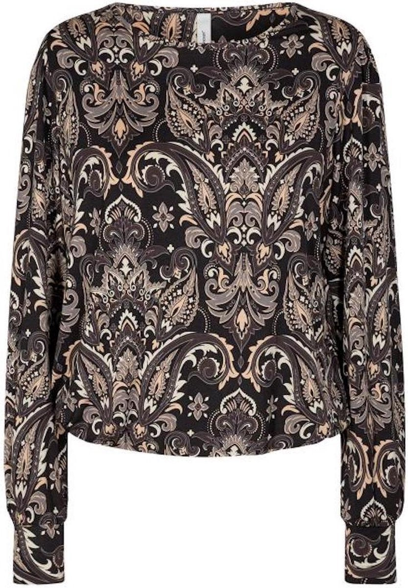 Soyaconcept SC-Marica AOP 119 shirt zwart multi maat XS/34