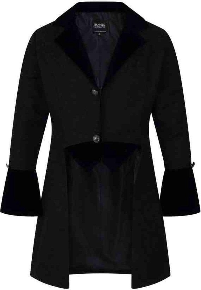 Banned Jacket -M- Classic Gothic Zwart