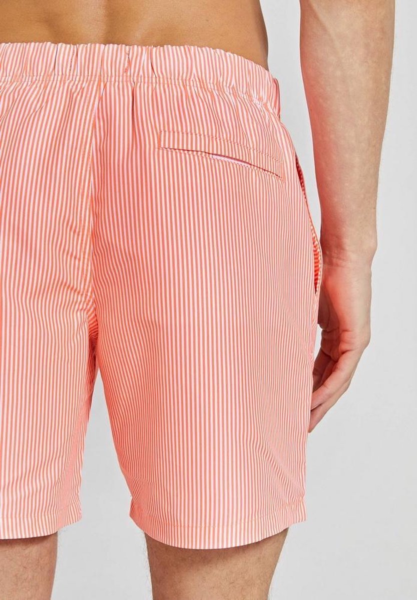 Shiwi - Heren Zwembroek -  Skinny Stripe - Neon Orange