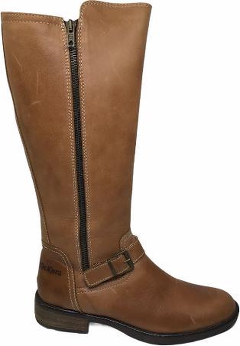 Kickers sierrits lange lederen laarzen Wisal cognac mt 40