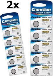 10 Stuks (2 Blister a 5st) Camelion CR1632 125mAh 3V Lithium Knoopcel Batterij