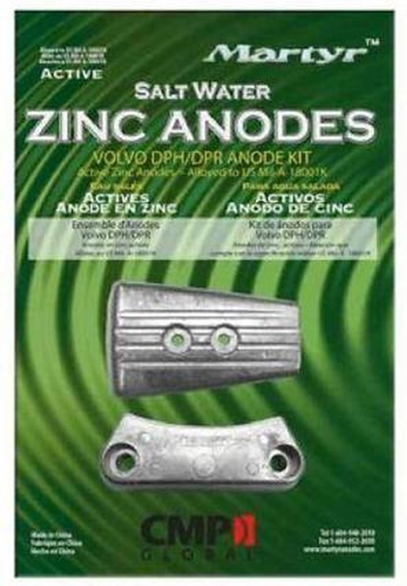 Volvo Penta DPH Anodeset Zink - Martyr