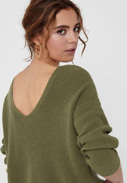 Onlbrynn Life L/s V-neck Pull Knt Noos 15192348 Kalamata