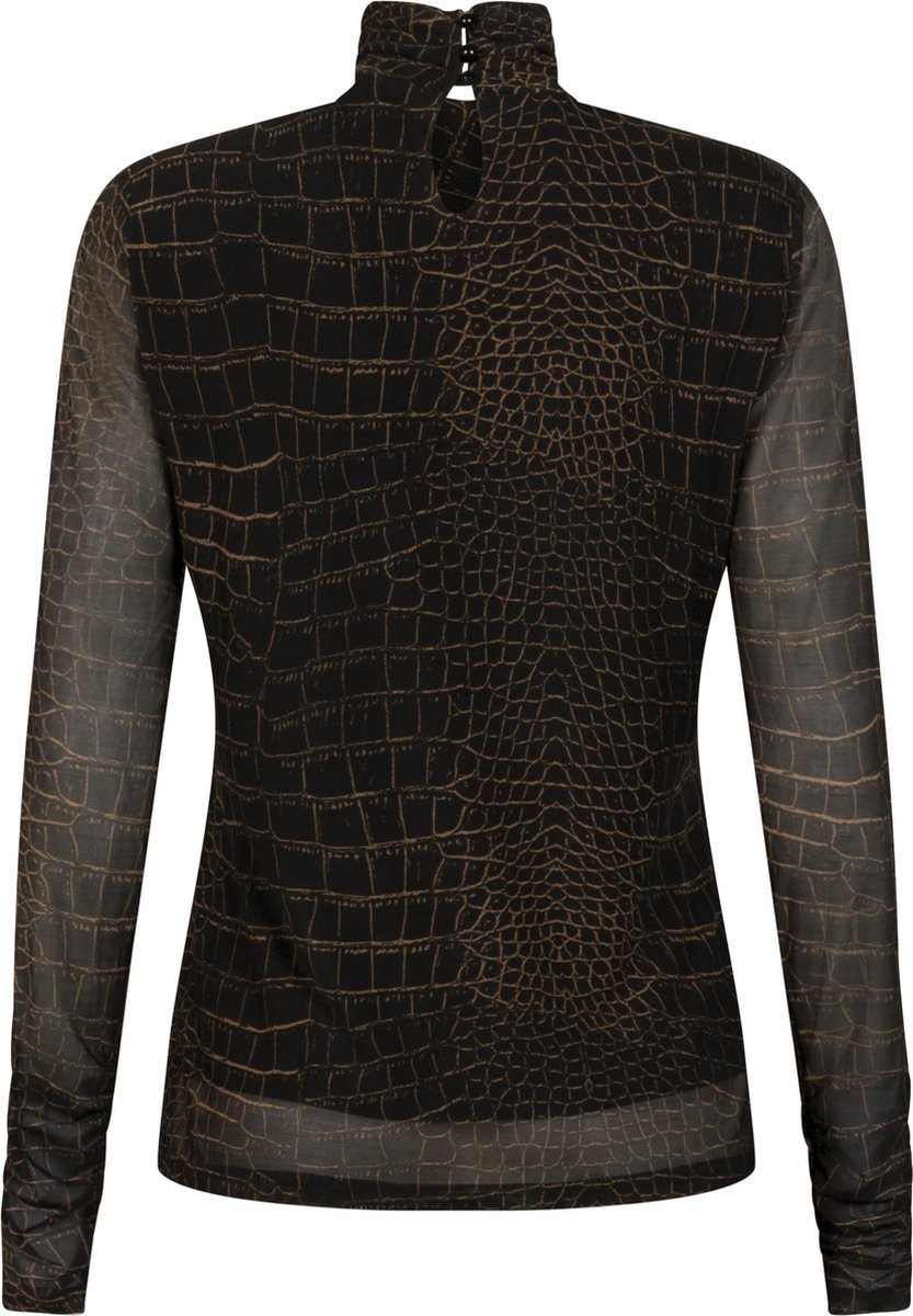 Tramontana | Croco Print Top | Print Blacks | Maat L