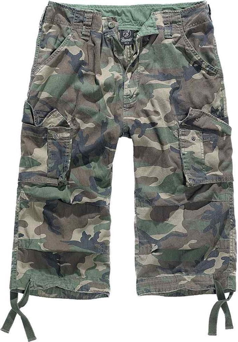 Urban Classics Driekwartbroek -2XL- Urban Legend Cargo Groen/Bruin