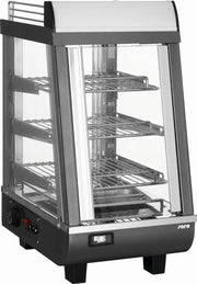 Saro Warmhoud vitrine - voor en achter deur - LED verlicht - 2 jaar garantie professioneel model LEON