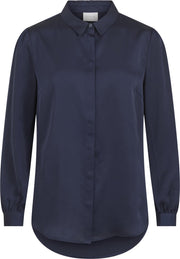 VILA VIELLETTE SATIN L/S SHIRT/SU - NOOS - Dames blouse - Maat 38