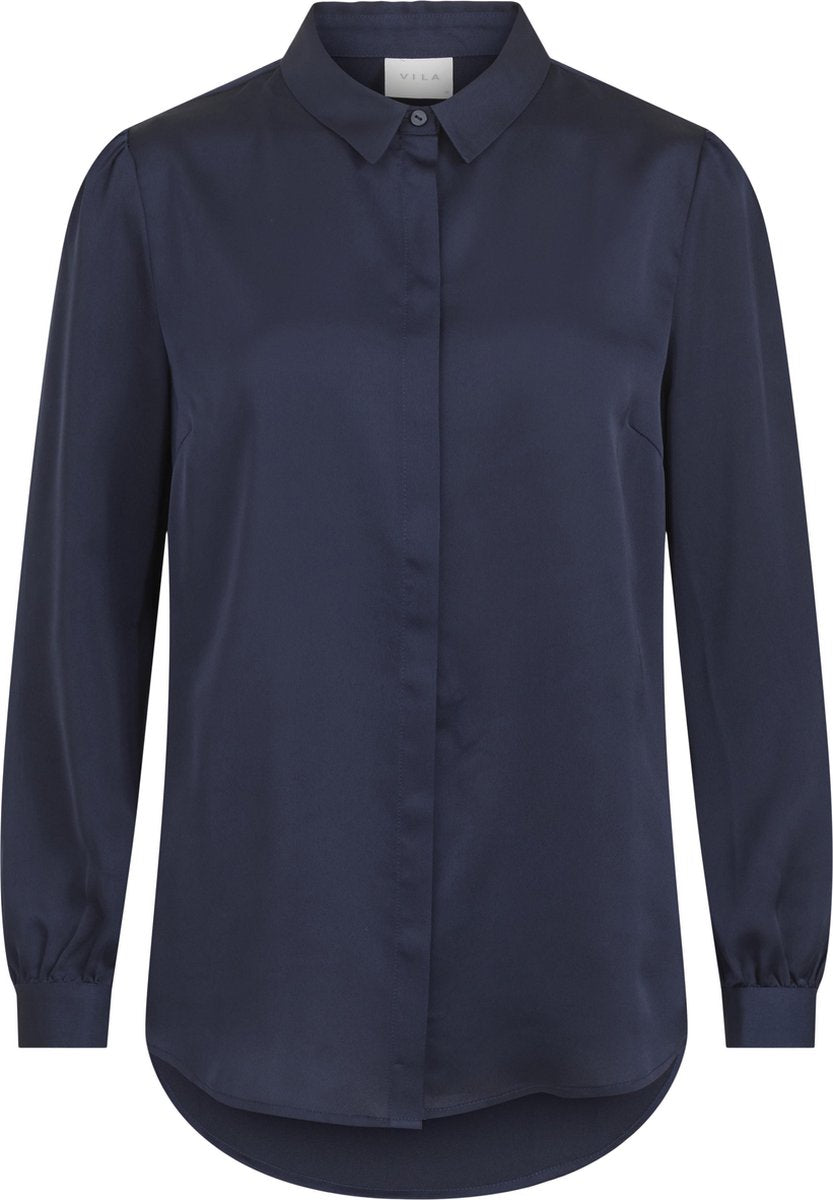 VILA VIELLETTE SATIN L/S SHIRT/SU - NOOS - Dames blouse - Maat 38