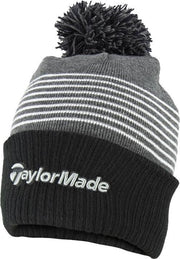 TaylorMade Bobble Beanie 2020  - Zwart Grijs Wit