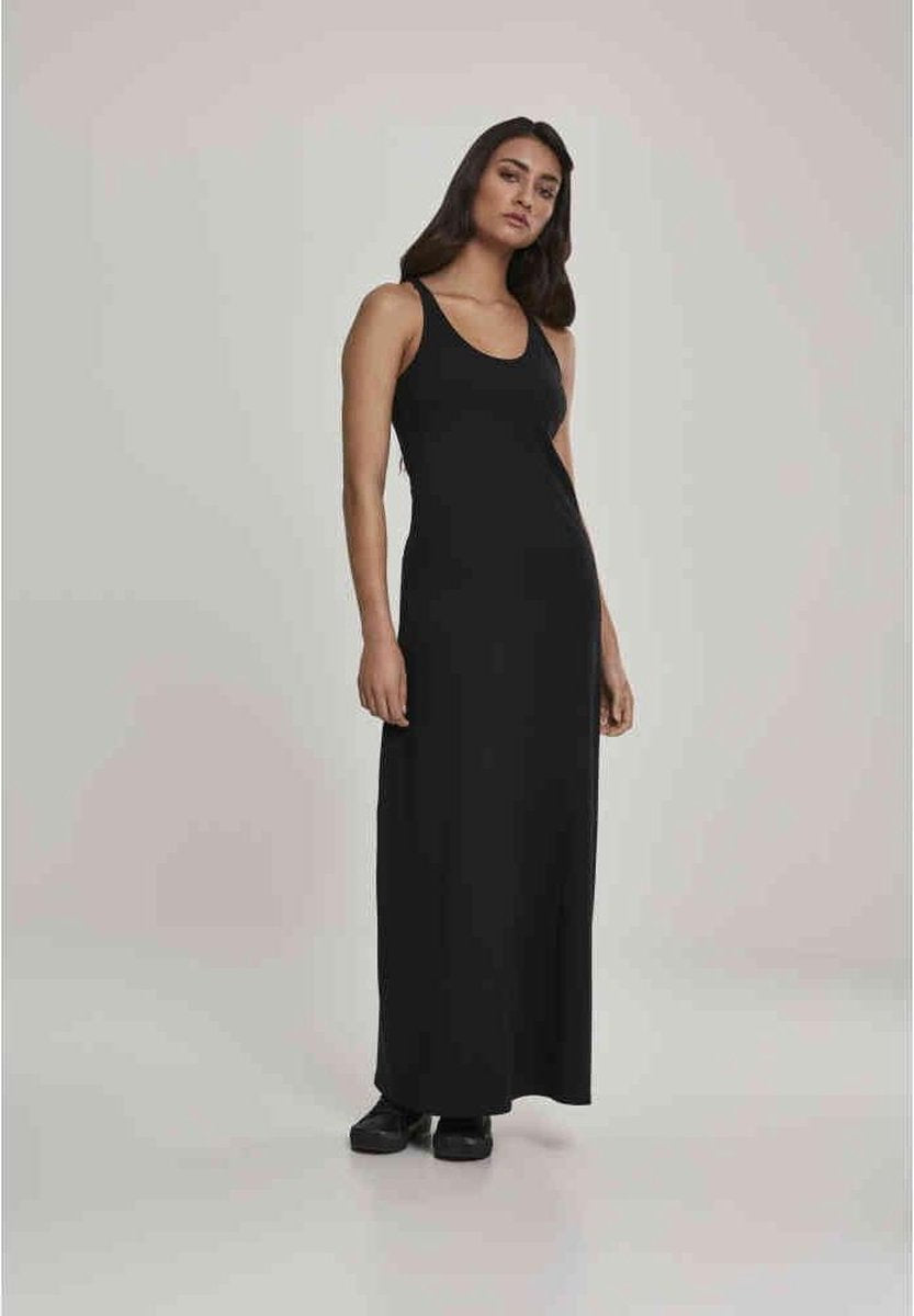 Urban Classics zomerjurk ladies long racer back dress Zwart-m (38)