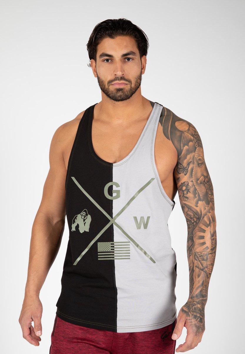 Gorilla Wear Sterling Tank Top - Zwart/Grijs - 2XL
