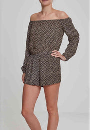 Urban Classics Playsuit -XS- Longsleeve Zwart