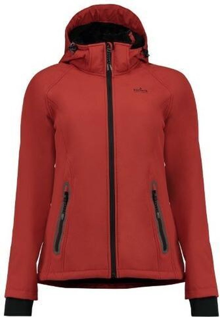 Kjelvik dames softshell jas Elly rood - maat 50