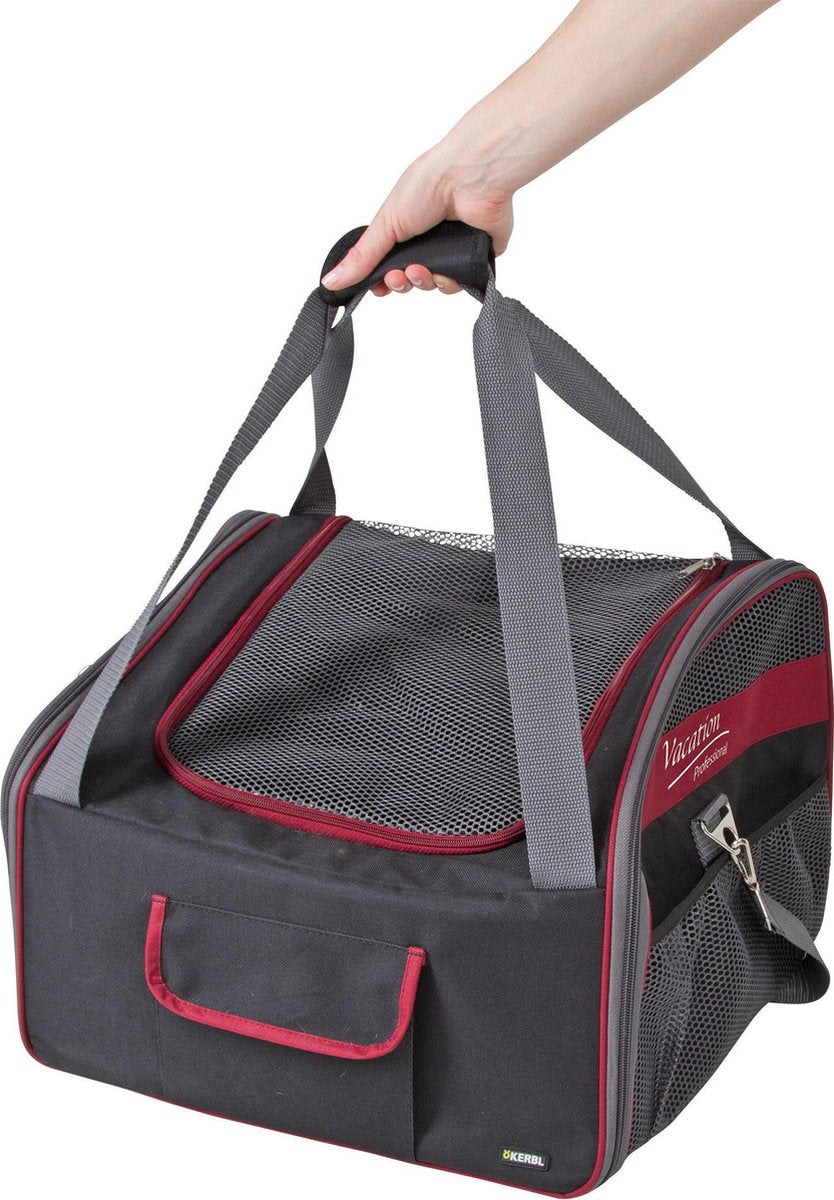 Kerbl Autostoeltas Axion - 41 cm x 34 cm x 30 cm - zwart/rood
