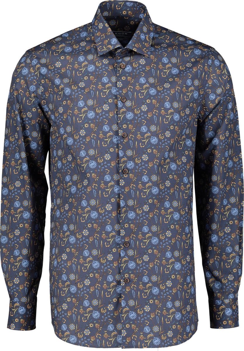Ledub Overhemd - Modern Fit - Blauw - 48