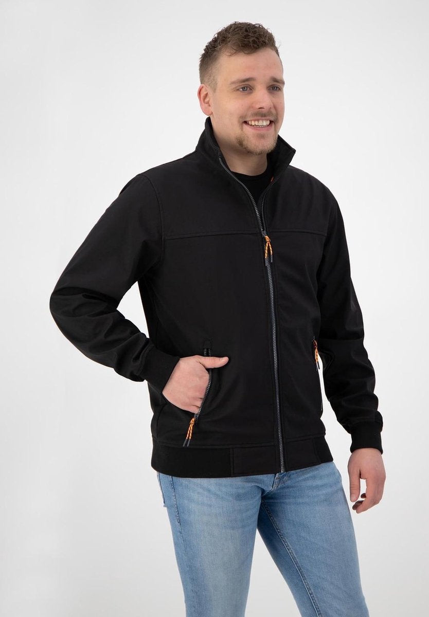 Kjelvik heren zomer softshell jas Marvig zwart - maat XL