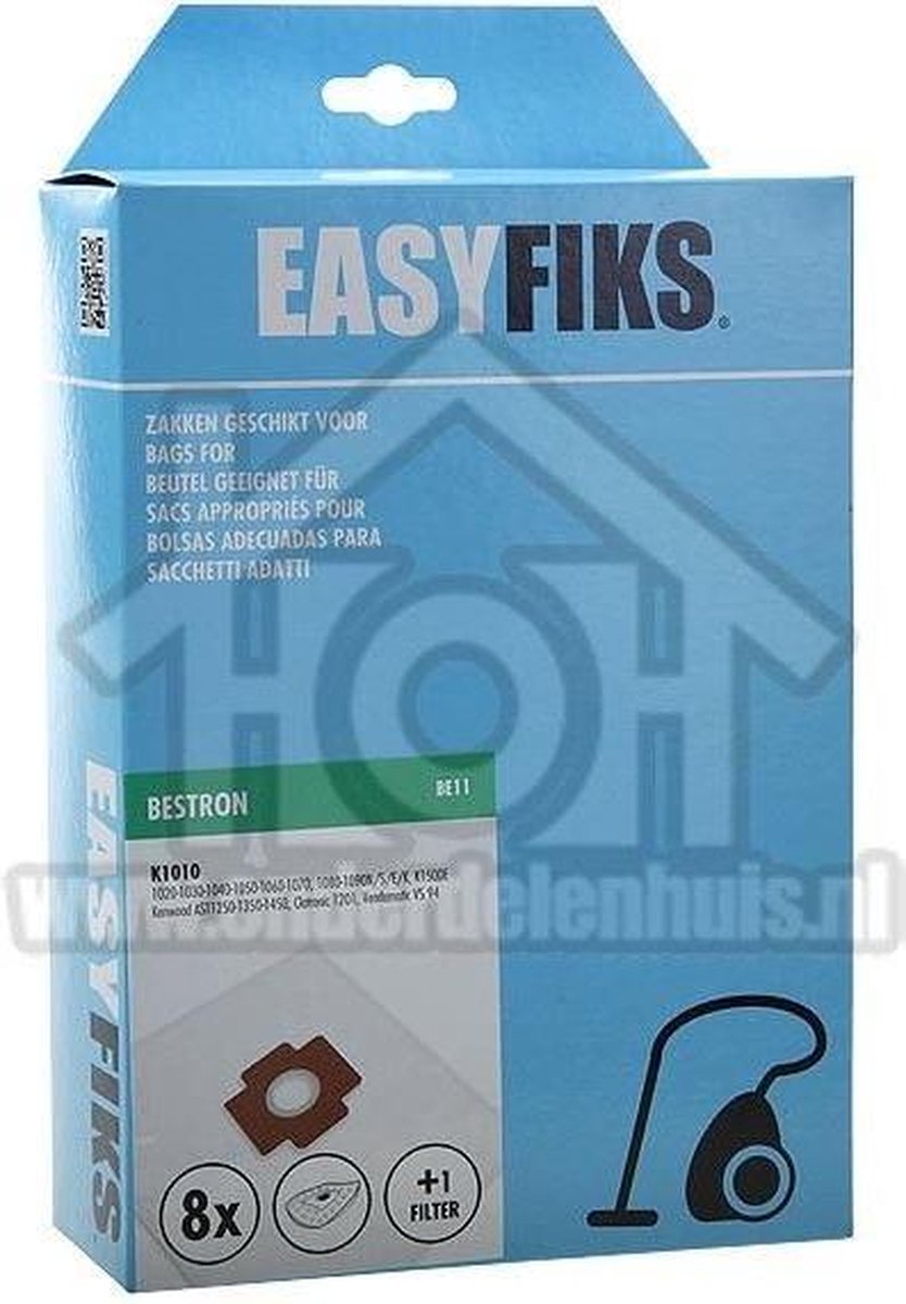 Stofzuigerzakken TBV Bestron K1010 8 Stuks