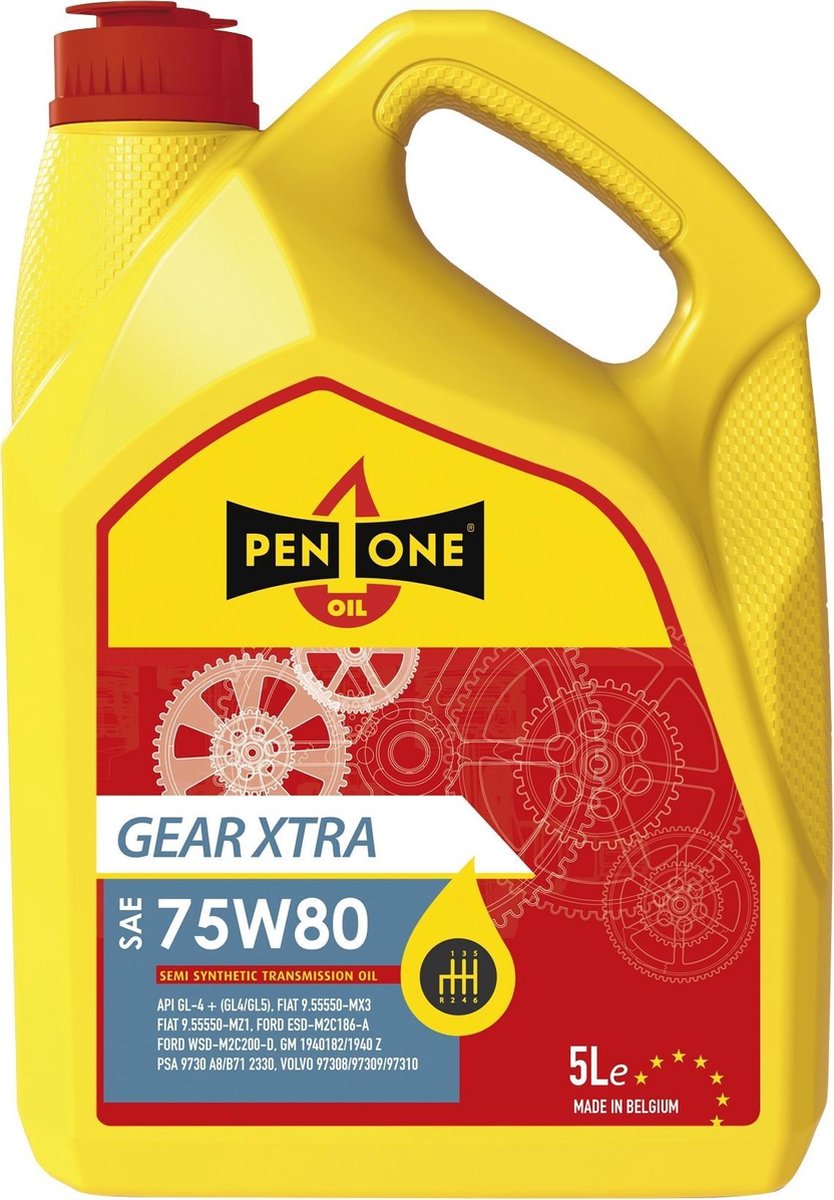 Pen1one Versnellingsbakolie Gear Xtra 75w80 5 Liter
