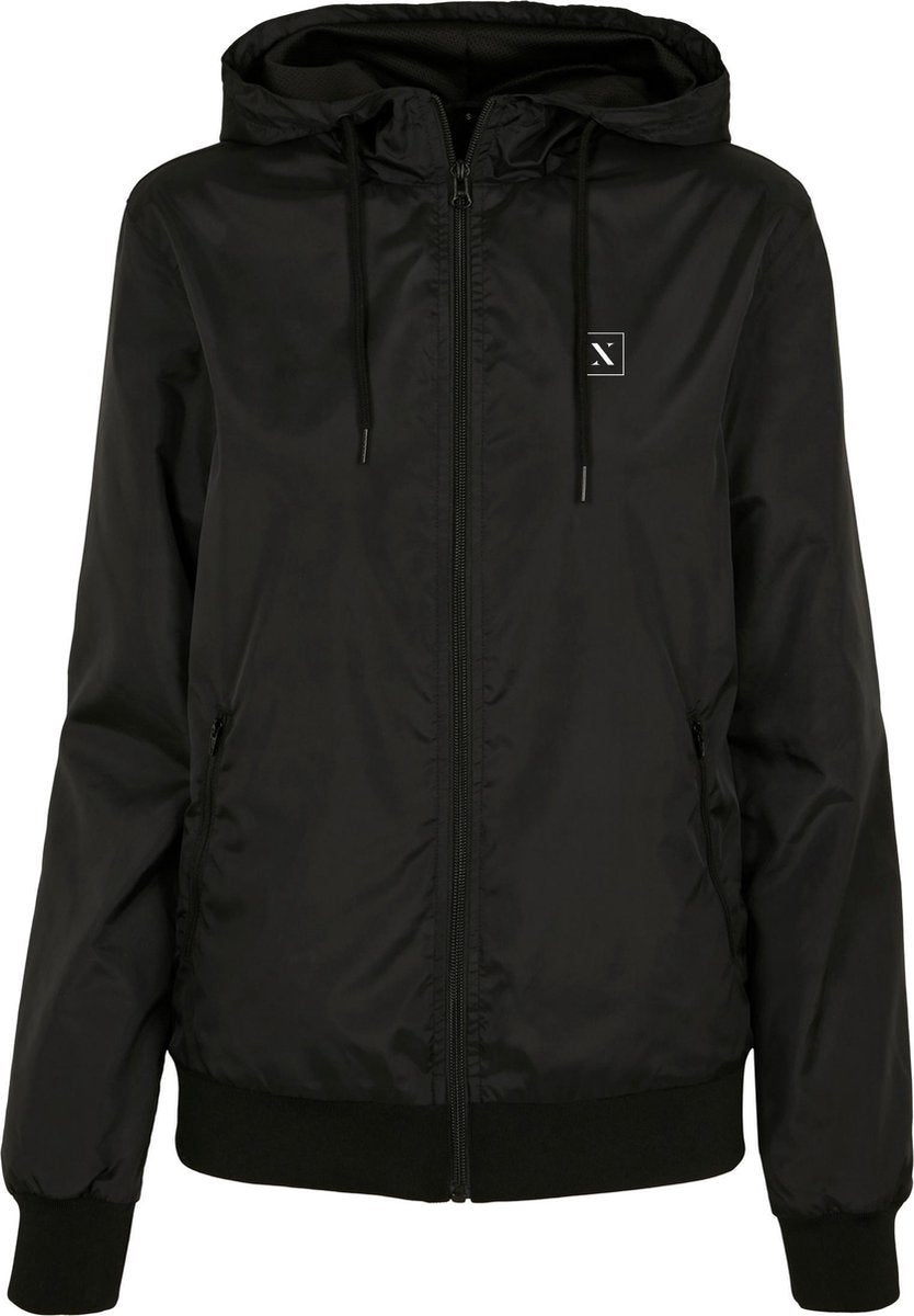 LXURY Regenjas Dames - Zwart - Maat XXL - Windjas - Hardloopjas