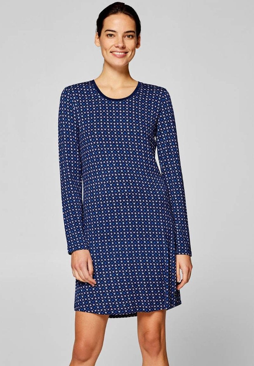 Esprit - Evelyn - Nachtkleed - 118EF1Y025 - Navy Print - 46