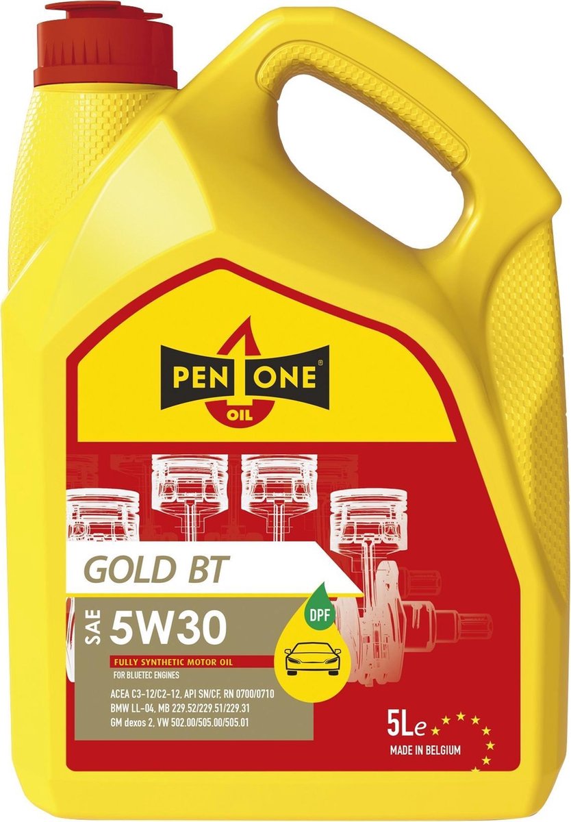 Pen1one Smeermiddel Gold Bt 5w30 5 Liter
