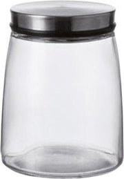 Montana Voorraadpot Content 1 Liter Glas/Rvs Transparant
