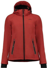 Kjelvik dames softshell jas Elly rood - maat 48