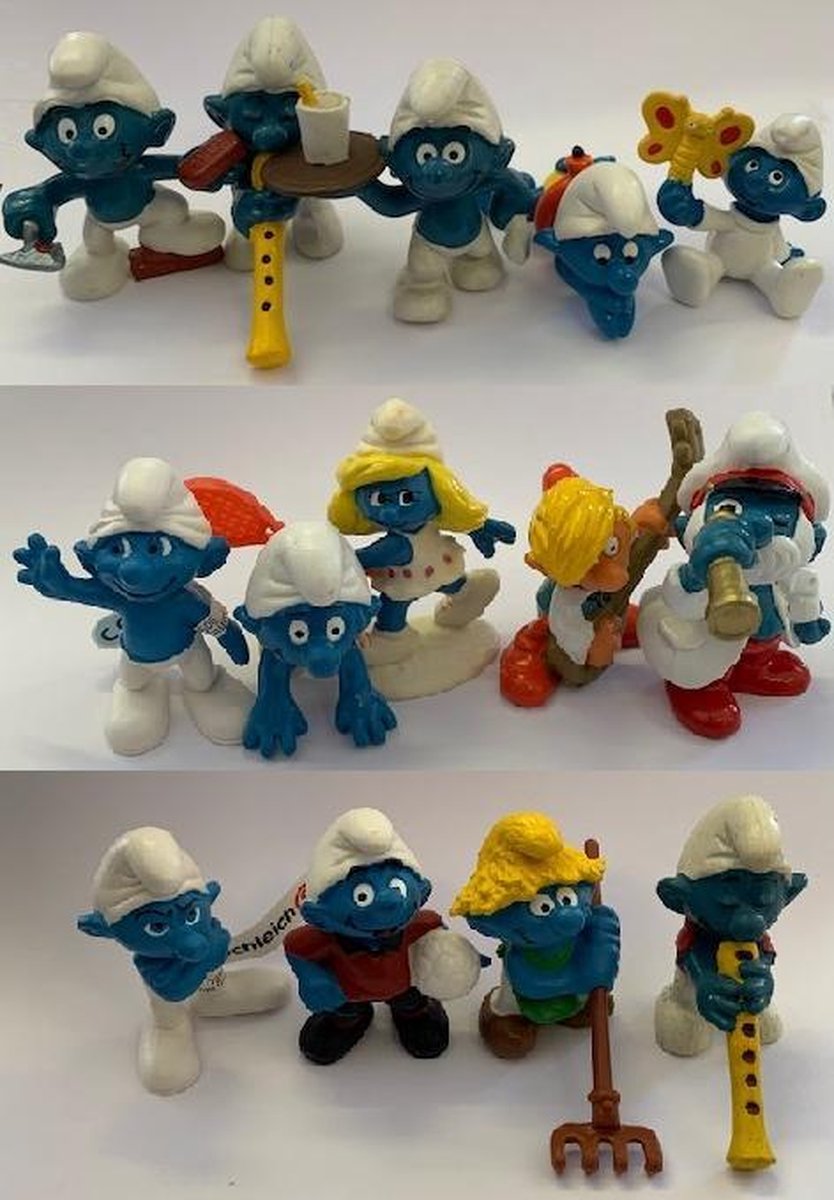 Speelset van de smurfen Schleich met o.a. smurfin
