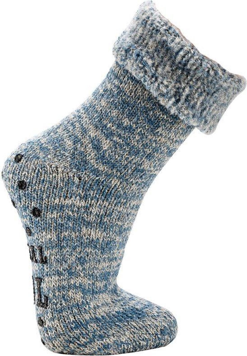 Topsocks Luxury Wool huissokken blauw 41-44