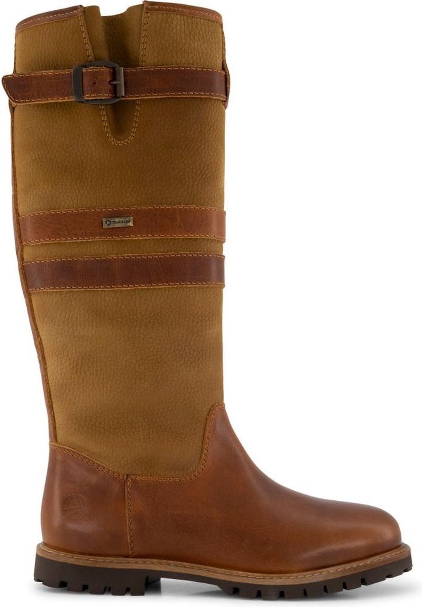 Travelin Lindau Outdoorlaarzen Vrouwen - Cognac - Maat 41