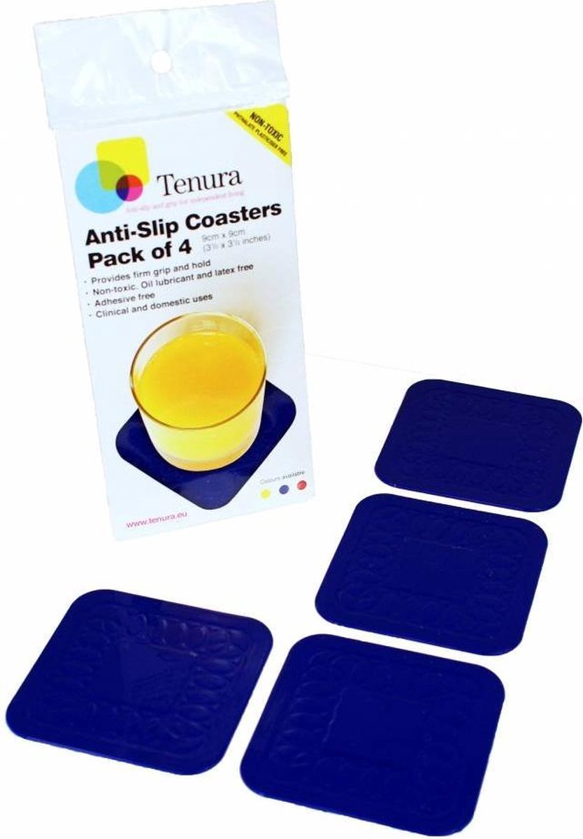 Anti-slip onderzetters - blauw