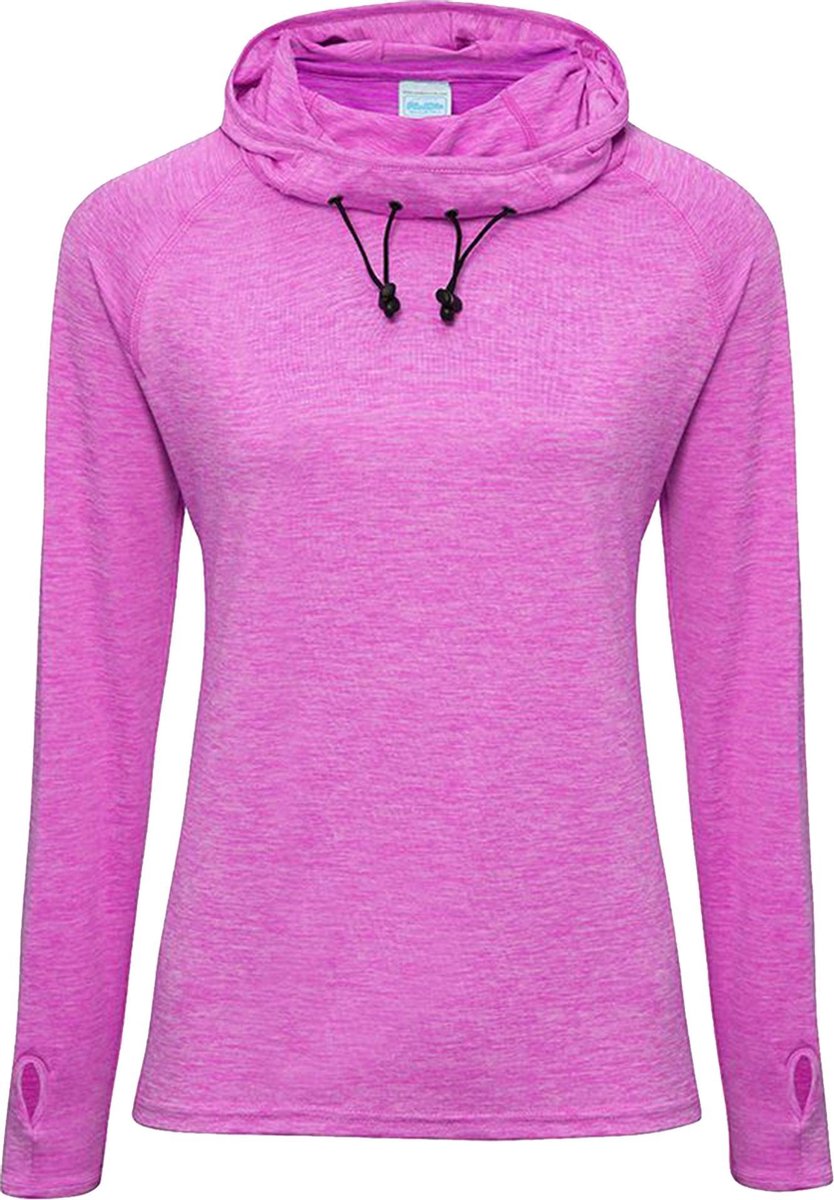 AWDis Gewoon Cool Womens/Ladies Girlie Cowl Neck Baselayer Top (Frambozenmelange)
